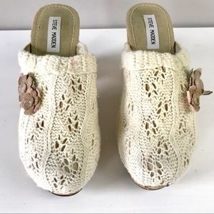 steve madden sweater clogs